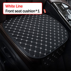 Soft PU Leather Vehicle Seat Pad Universal Anti‑Abrasion Chair Protector Mat Non‑Slip Thickened Comfort Driving Cushion