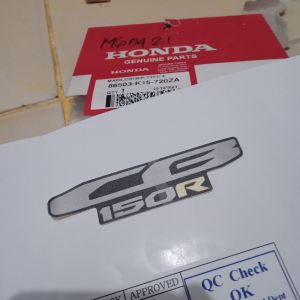 stiker logo tulisan cb 150r mark cb 150r type 3 new cb 150r k15p original honda