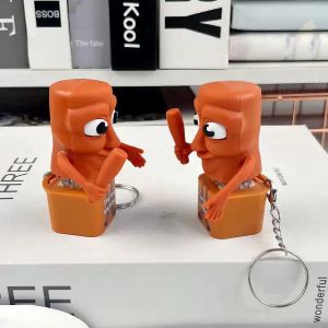 Italian Brainrot Tung Tung Sahur Toy ของเล่นกดคลายเครียด ตุ๊กตาทุงทุงน่ารัก มีเสียงไฟน่ารัก พวงกุญแจแฟชั่นสำหรับผู้หญิง 【Utopia】