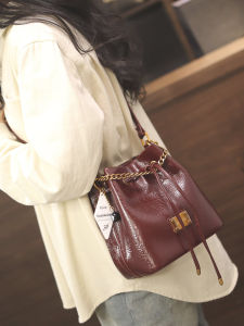 MINGYANA | Large Capacity Red Shoulder Crossbody Bag Drawstring