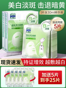 Pechoin Whitening Moisturizing Facial Mask Brightening Dark Spot Reducing Hydrating Acne Scar Fading Skin Care for Normal Skin