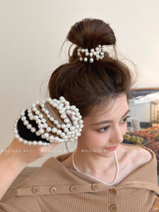 Elastic Pearl Hair Ties for Women High Elasticity Durable Seamless Hair Bands Fashionable Hair Accessories for Styling