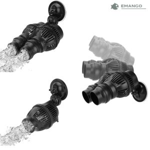 Emango 6W 12W 24W Mini Aquarium Suction Cup Base Submersible Circulation Wave Maker Water Pump Wavemaker For Aquarium Tank
