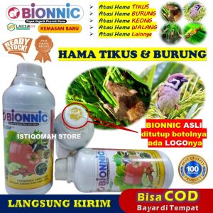 BIONNIC 500ML Pupuk Organik Pengusir Tikus dan Burung - Obat Padi Hama Burung Pipit Sama Tikus - Obat Racun Pengusir Hama Tikus dan Burung - Obat Semprot Hama Tikus dan Burung Padi Yang Manjur dan Bagus MURAH
