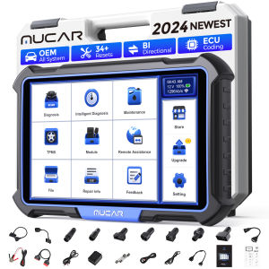 MUCAR VO8 Bi-Directional Scan Tool OEM Full Systems OBD2 Scanner Diagnostic Tools ECU Coding 34+ Resets Automotive Tools