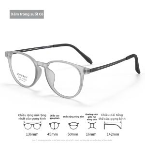 Mắt Kính Nam Viền Đầy Siêu Nhẹ Chất liệu Cao Su Titan Phong Cách Retro