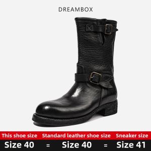 dreambox | Marten Leather Mens High Top Boots Stylish Goodyear Welt Vibram Sole