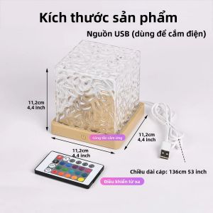 Đèn Chiếu Sóng Biển Aurora 16 Màu LED Đèn Ngủ Cảm Ứng Điều Khiển Từ Xa Có Thể Điều Chỉnh Độ Sáng Xoay Tự Động Sử Dụng Nguồn USB Dùng Trang Trí Tiệc Tùng