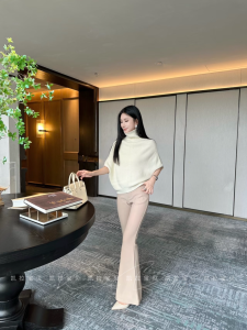 Fall High Waist Flared Pants Womens Korean Style Suits Draping Commute Long Leg Look Slimming Trousers Casual Pants