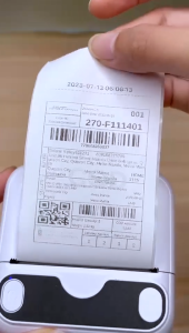 เครื่องปริ้นพกพา เครื่องพิมพ์สติ๊กเกอร์ เครื่องปริ้นไร้หมึก เครื่องปริ้นสติ๊กเกอร์ ปริ้นสติ๊กเกอร์ที่อยู่ บาร์โค้ด ฉลาก Mini Printer เครื่องพิมพ์บลูทูธ