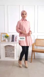 99 Desain Long Tunik Atasan Wanita Dewasa Premium Bahan Cotton Yokka One Size