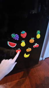 Fruit Fridge Magnets 9pcs Set Strong Cute Refrigerator Magnets for Notes Home Kitchen
