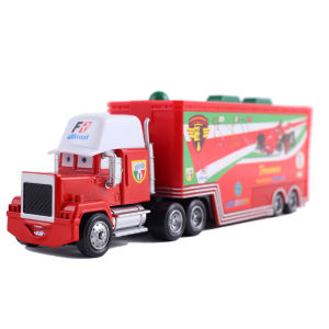 Takara Tomy | Pixar Cars Harvester Soil F1 Container Truck Alloy Model Cars 1/55 Ratio Die Casting Truck Ornaments Toys Birthday Gifts