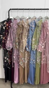 SV 6403 - Elliorr Kaftan | Silvervogue | Gaun Brukat Lace + Sateen Pakaian Wanita