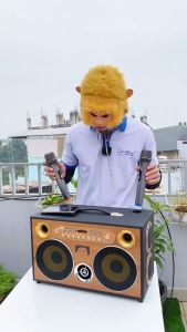 Loa Xách Tay MT888 Bass20 Đôi Công Suất 500W Bass Căng Ấm Tiếng Lên Siêu Rõ Đi Kèm Cặp Micro Hát Nhẹ Vang Sâu