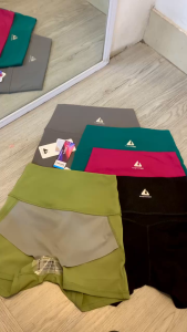 Quần Short 2 lớp NAQI 7006 tập gym yoga thể thao quần tập chống lộ vải lulu Creora