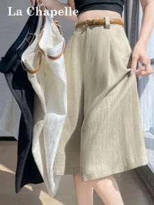 La Chapelle | High Waist A-Line Comfortable Breathable Tencel Linen Shorts