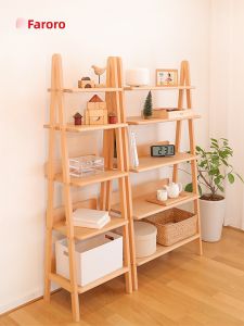 faroro | Children Wooden Bookshelf Multilayer Storage Shelf