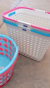 FUJISAN ตะกร้าอเนกประสงค์ BK29 ทรงเหลี่ยม ตะกร้าผ้า ตะกร้าใส่ของ ราคาถูก ขนาด 29x41x33.5cm ผลิตในไทย