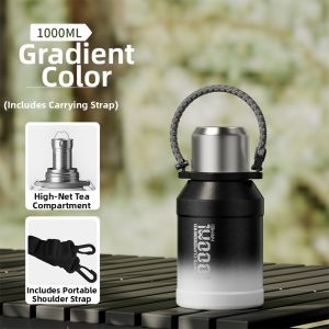 NRMEi | Insulated Cooling Large Capacity Water Bottle 2L