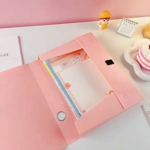 File Box Long Document Box Folder Organizer Bond Paper Organizer File Case Foldable 23.5X35.5CM