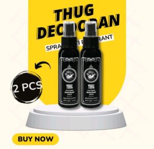 Thug deodorant spray 100 Mil anti lengket hilangkan bau badan