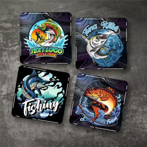 Fishing Decal Sticker 3D Stereo Waterproof for Fishing Car Body Decoration Lure Fishing Box Motorcycle Fishing Vehicle Sticker