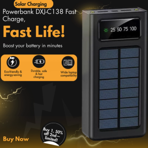 SolarMax UltraCharge C138 Powerbank – Solar + Fast Charge High Capacity LED Display