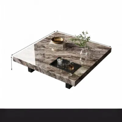 SHANNAIER | Italian Luxury Porcelain Rectangular Coffee Table