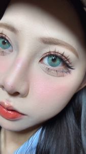 eyeshare【COD】ESTONIA seri Gray/Green Softlens nornal&minus (0.00 S/D -6.00) Soflens Murah Softlens 14.2mm Bigeyes Mata Lensa Kontak Warna Korea Konta
