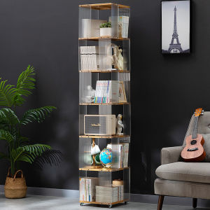 Rotating Multi-layer Bookshelf for Home and Kids Reading Area