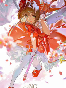 Bandai | Tranh Thêu Kim Cương 5D DIY Hình Tròn Đầy Đủ C-Card Captor Anime Tranh Trang Trí Thẩm Mỹ Cho Nhà Cửa Phòng Khách Phòng Ngủ Quà Tặng - Phong Cách Nhật Bản Chất Liệu Acrylic