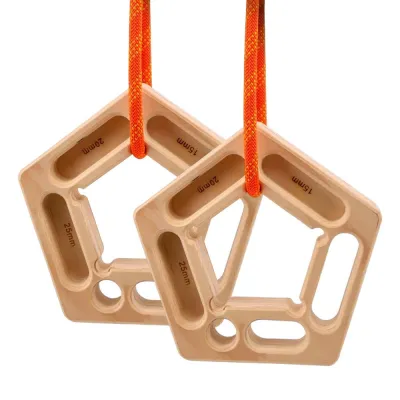Wooden Climbing Fingerboard Rock Climbing Finger Strengthener Board Pull up Climbing Hangboard Practice Forearm Training Block