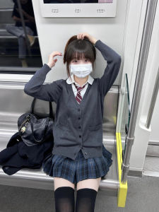 Loose Long Sleeve Knitted Cardigan Sweater Womens Autumn Winter Student Uniform Jacket Open Front Style Fashionable College Look