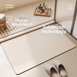 ZHANGRONGTU | Water Absorbent Non-slip Bath Mat
