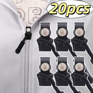 20pcs Detachable Zipper Head DIY Zipper Head Repairer Universal Zipper Repairer Replacement Zipper Slider Pull for Jacket Bags Coat Sewing