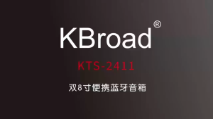 KTS-2411 Heavy bass dual 6.5-inch Bluetooth speaker with microphone and color-changing lights