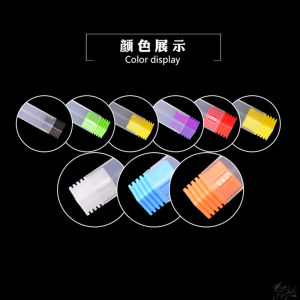 5/10 Pcs Nail Machine Grinding Head Storage Box Ceramic Tungsten Steel Grinding Head Packaging Tube 2.35mm Corn Head Rotary File Packing Square Tube Milling Cutter Plastic Case