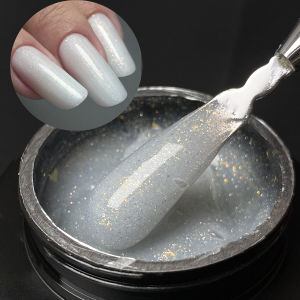 Jillnails 50g Milk Sparkling Builder เล็บเจล Shimmer Milky สําหรับต่อเล็บ