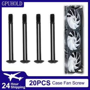 20PCS Computer Case Fan Long Screw Radiator PC Fan Screws Computer Cooling Chassis Fan Components Screw