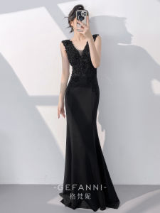 Elegant Black 2026 New Arrivals Luxury Evening Gown