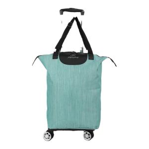 Foldable Portable Shopping Cart with Universal Wheels Small Vegetable Buying Car Home Use Pull Rod Handheld Trolley Cart