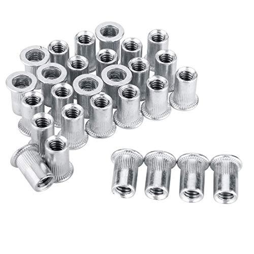10%20Pcs%20M3%20M4%20M5%20M6%20M8%20M10%20M12%20Aluminum%20Rivet%20Nut%20Flat%20Head%20Thread%20Insert%20Rivet%20Nut%20Set%20Nut%20-%20Image%205