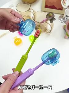Household Toothbrush Storage Clip - Portable Travel Toothbrush Dust Protective Cap - Storage Box Portable Toothbrush Head