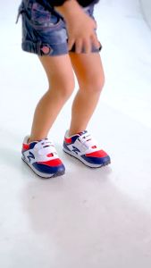 HIPZI Sepatu Anak Sneaker Sport Velcro Anti Retak Ringan & Nyaman Laki Laki Perempuan Terbaru 2023 HNB Navy Merah Putih