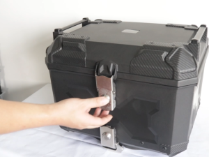 Motorcycle tail box 45L Dual Lock With PP Base Plate Box For Motorcycle