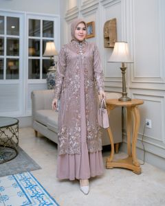 LANGSUNG KIRIM BONUS HIJAB-GAMIS PESTA MEWAH FULL PAYET MUTIARA BAHAN SATEEN TUTON MIX CERUTY BABYDOLL-GAMIS MEWAH DAN TAHUN INI UNTUK LEBARAN 2024