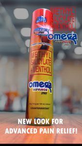 Omega Advance Invertible Spray 50ml Methyl Salicylate Menthol Cool Scent