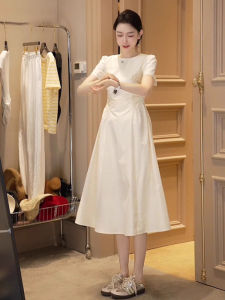 CAOZIMUYI | Tea Break French Style High-end Elegant White Summer Dress