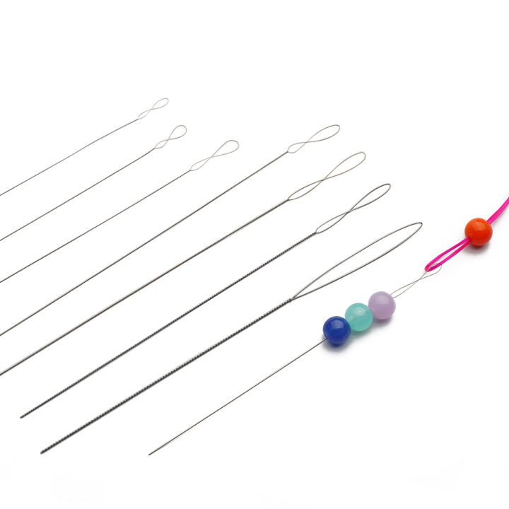 Beading Needles Pins Open Curved Needle for Beads Bracelet Jewelry